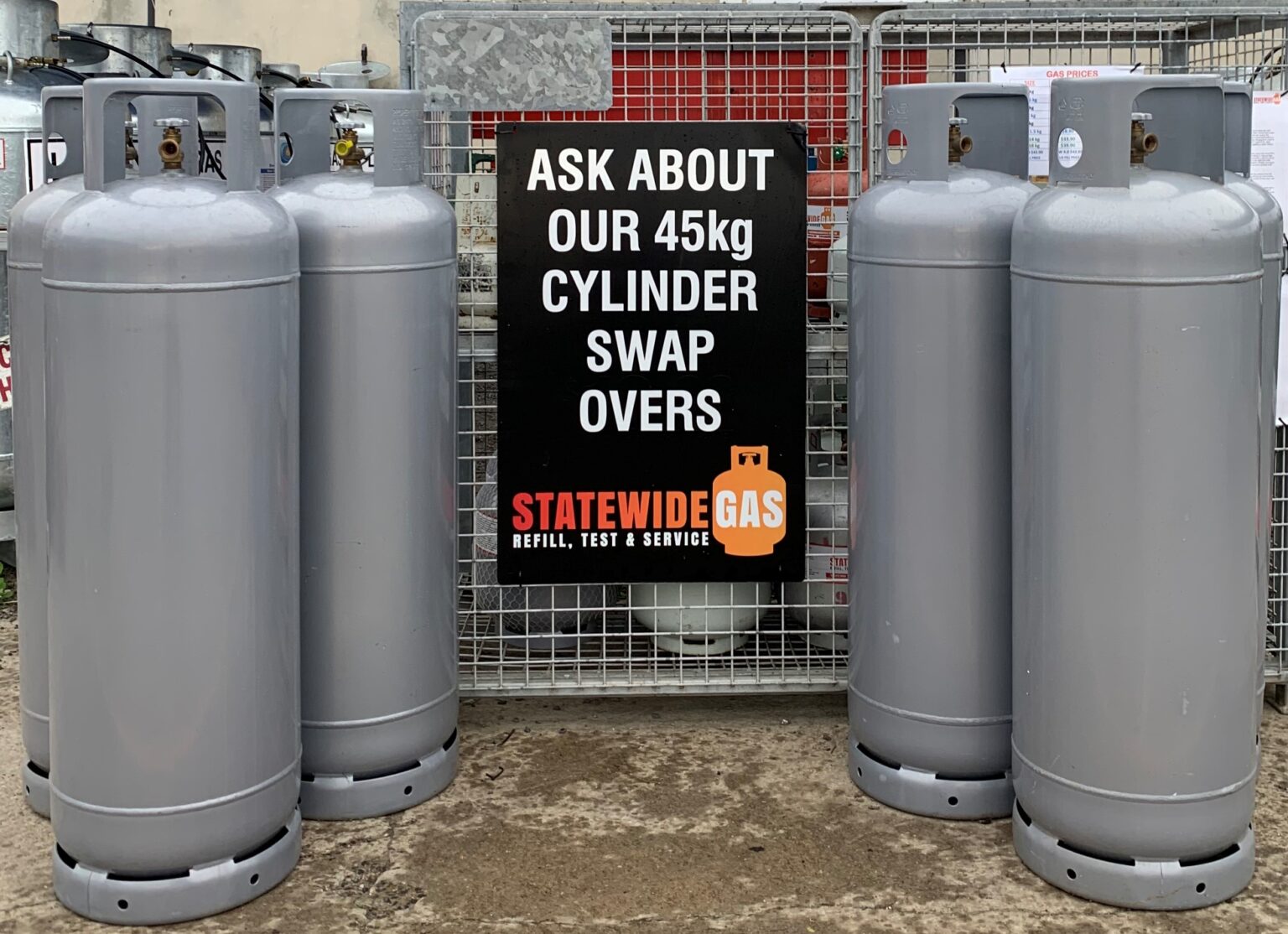 45 Kg House Gas Bottles Geelong